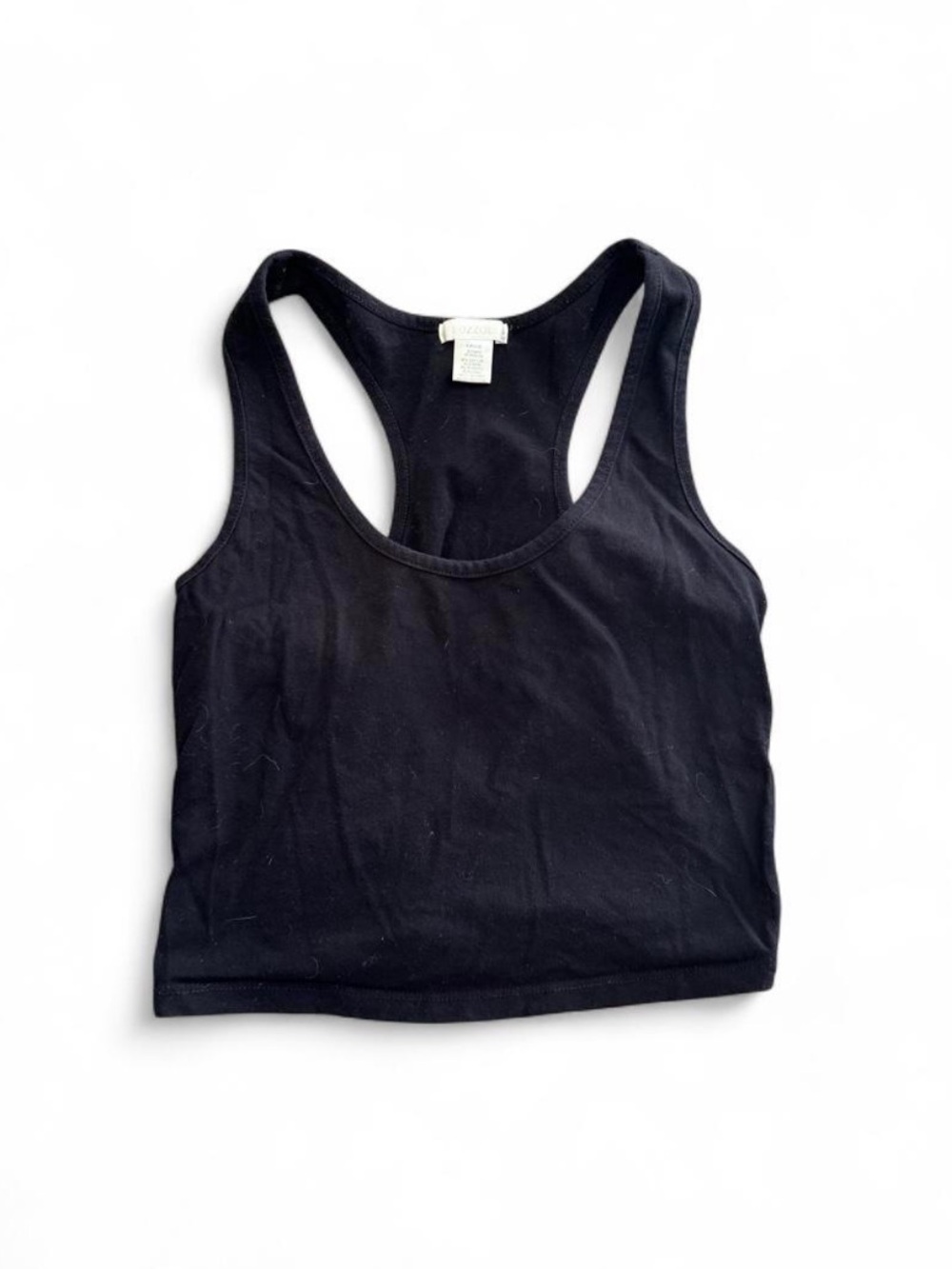 Bozzolo Black Racerback Crop Tank